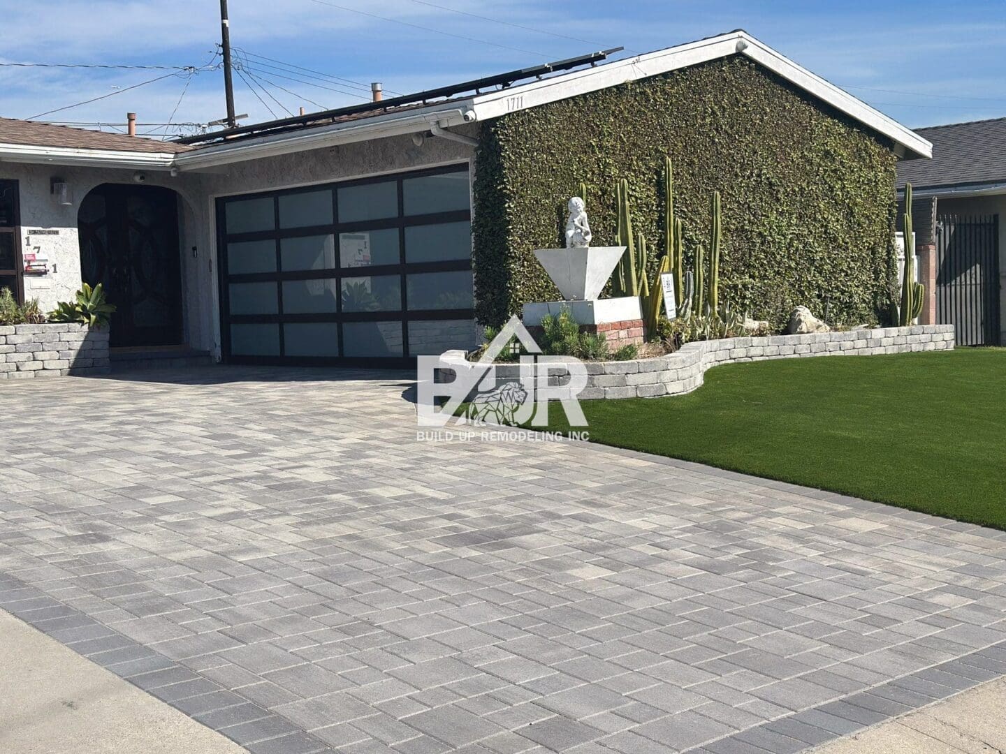 After driveway remodeling with CourtYard pavers