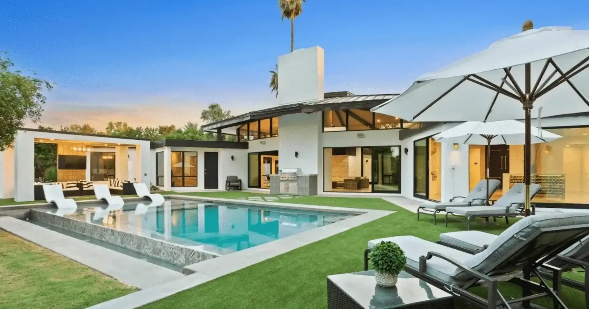 Patio cover and shaded outdoor living area in Northridge