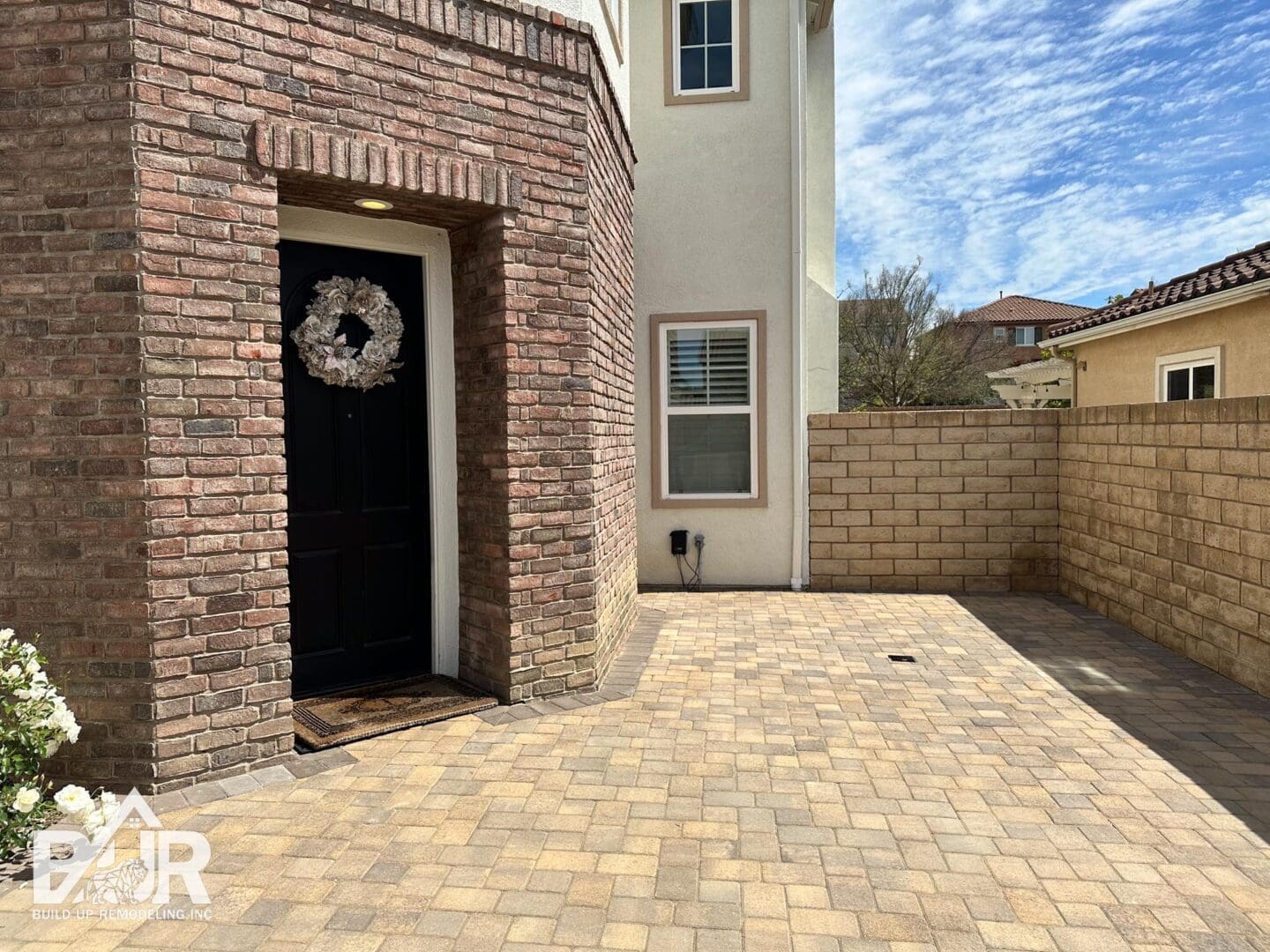 Cobble pavers Moorpark driveway
