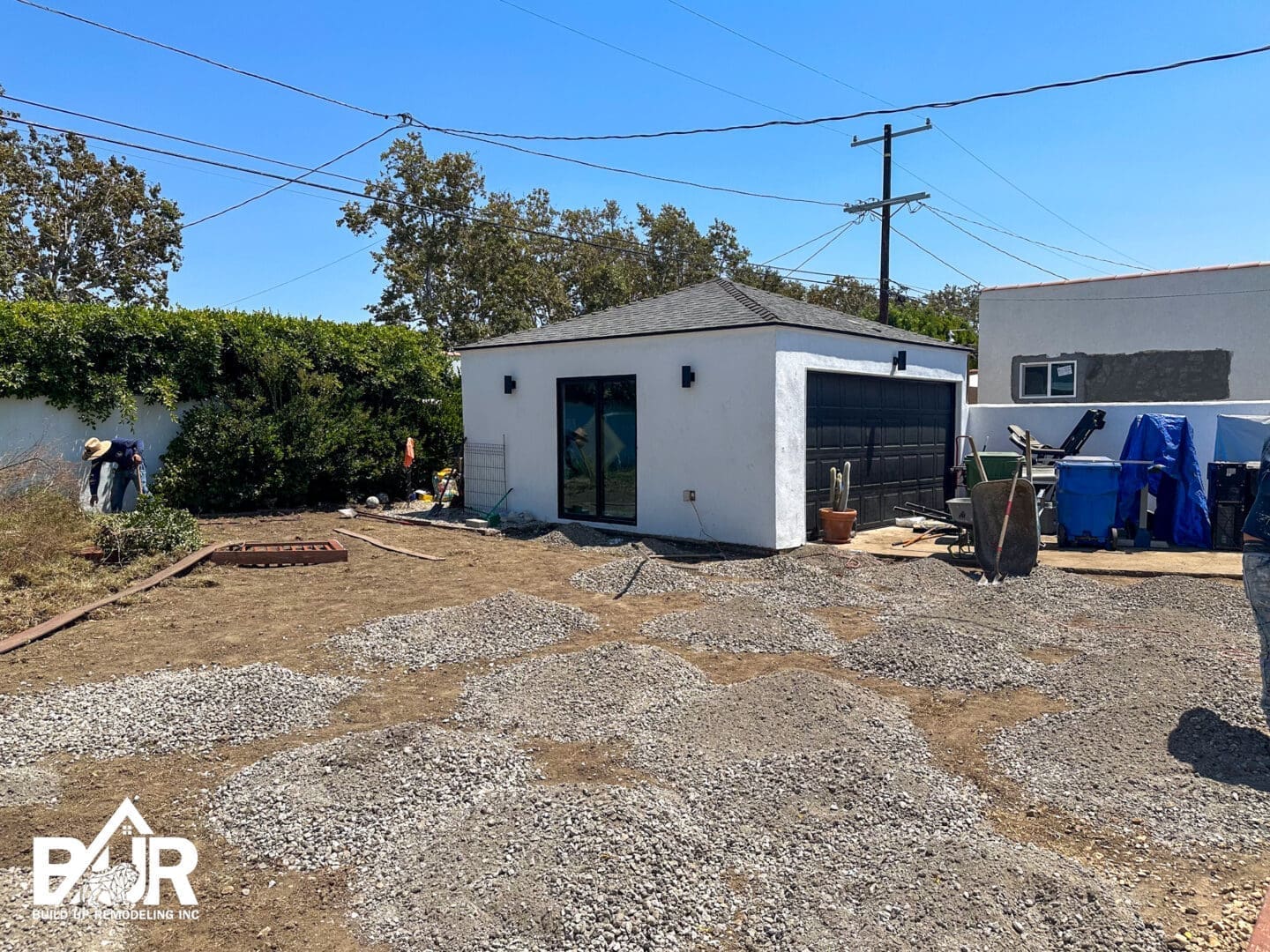 Backyard base preparation Los Angeles 2