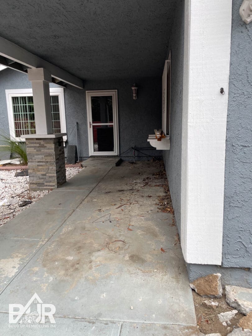 Pasadena driveway before photo 2