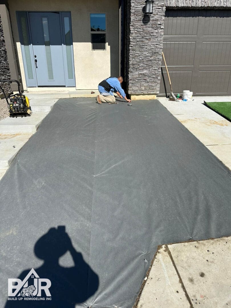 Porter Ranch weed barrier installation