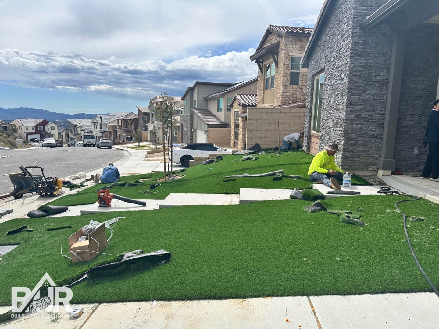 Porter Ranch artificial turf installation