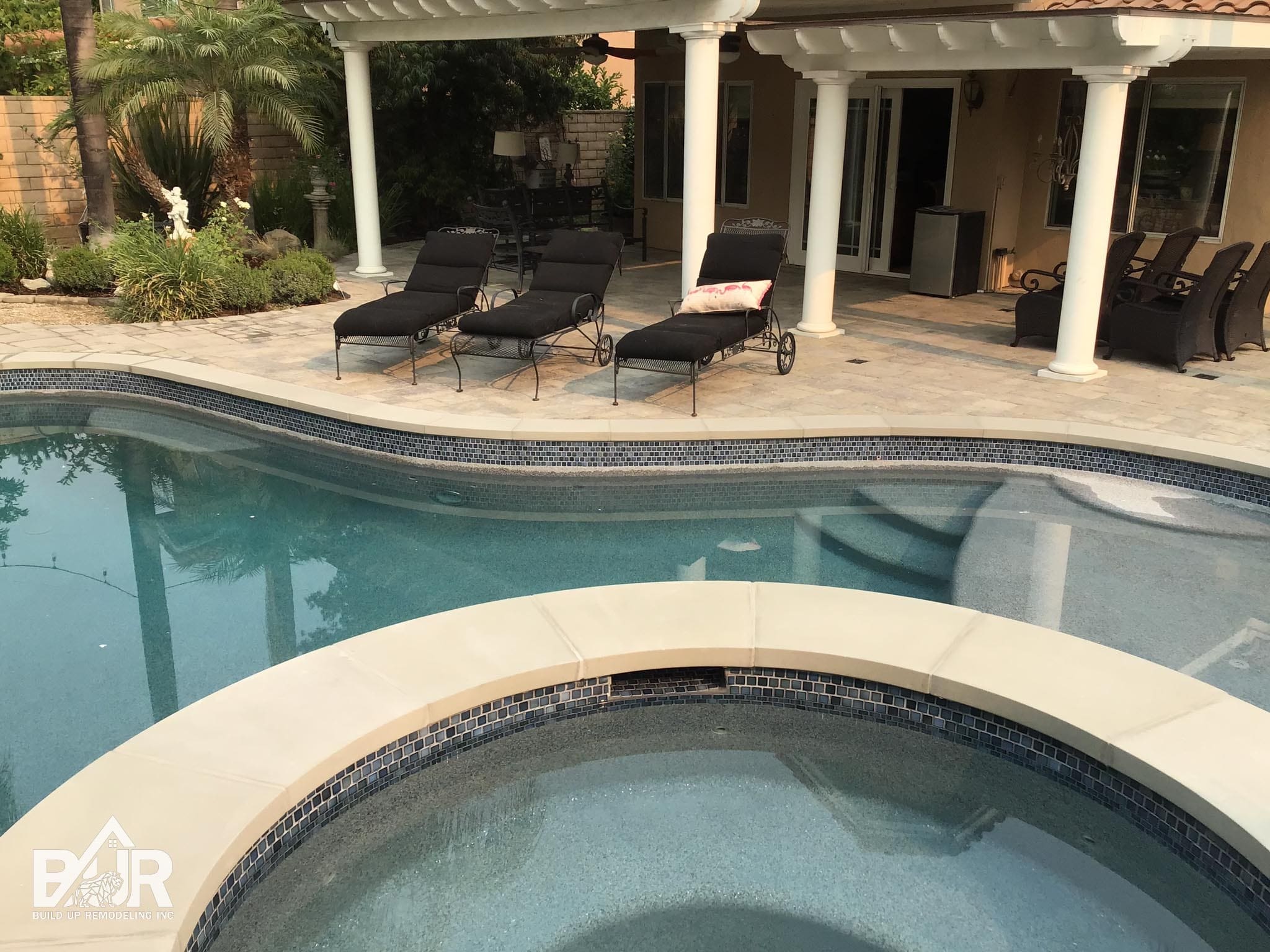 Finished Thousand Oaks swimming pool remodeling project