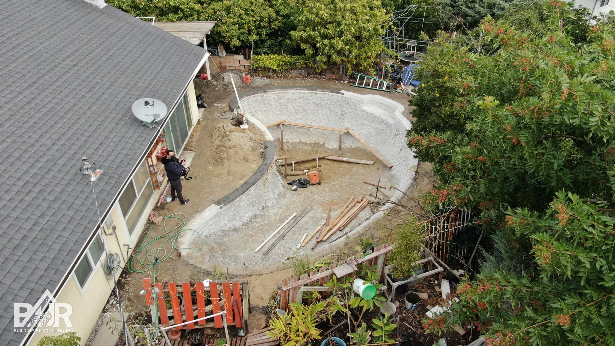 Simi Valley swimming pool shell repair progress