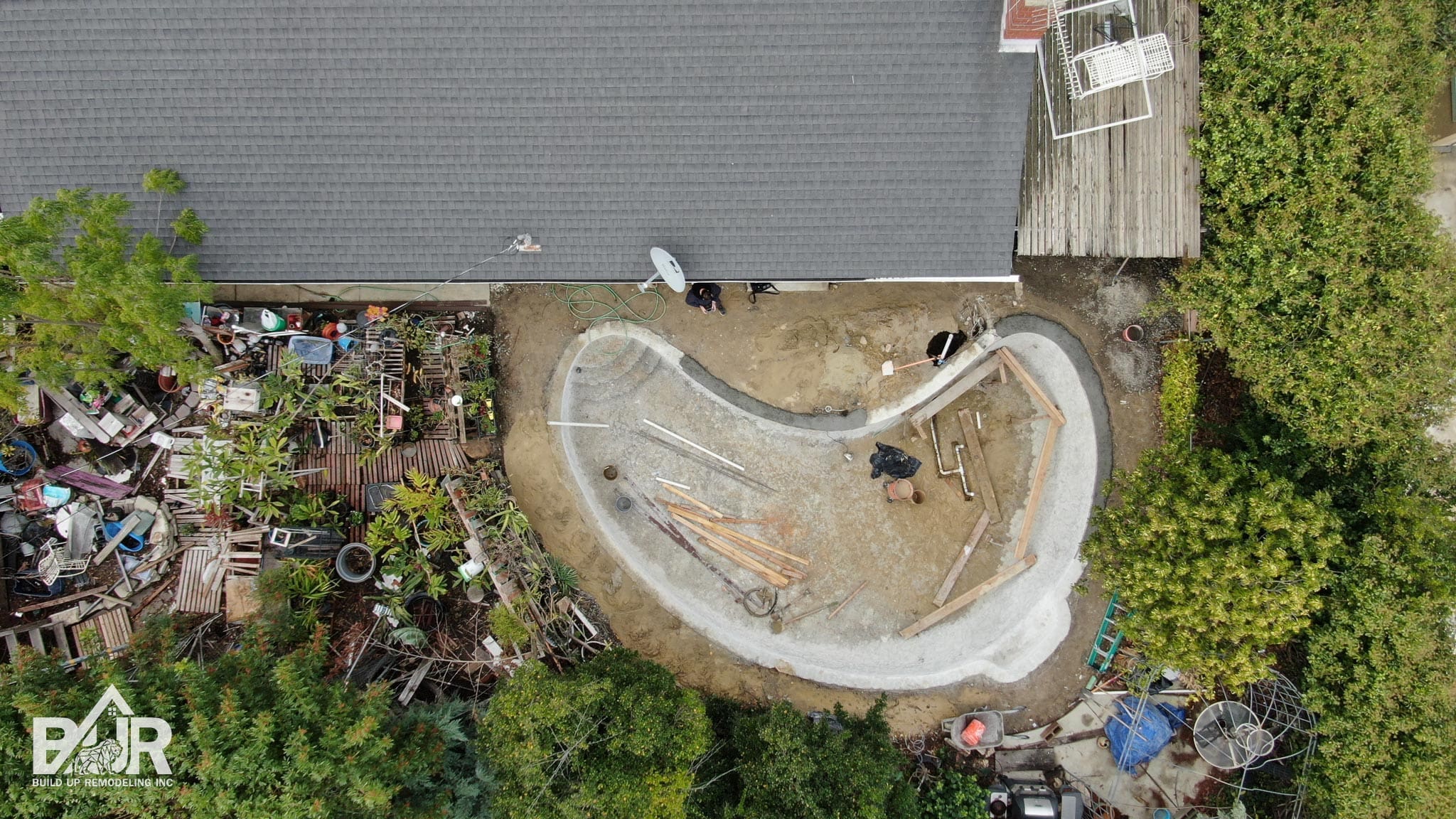 Pool plumbing demolition Simi Valley project