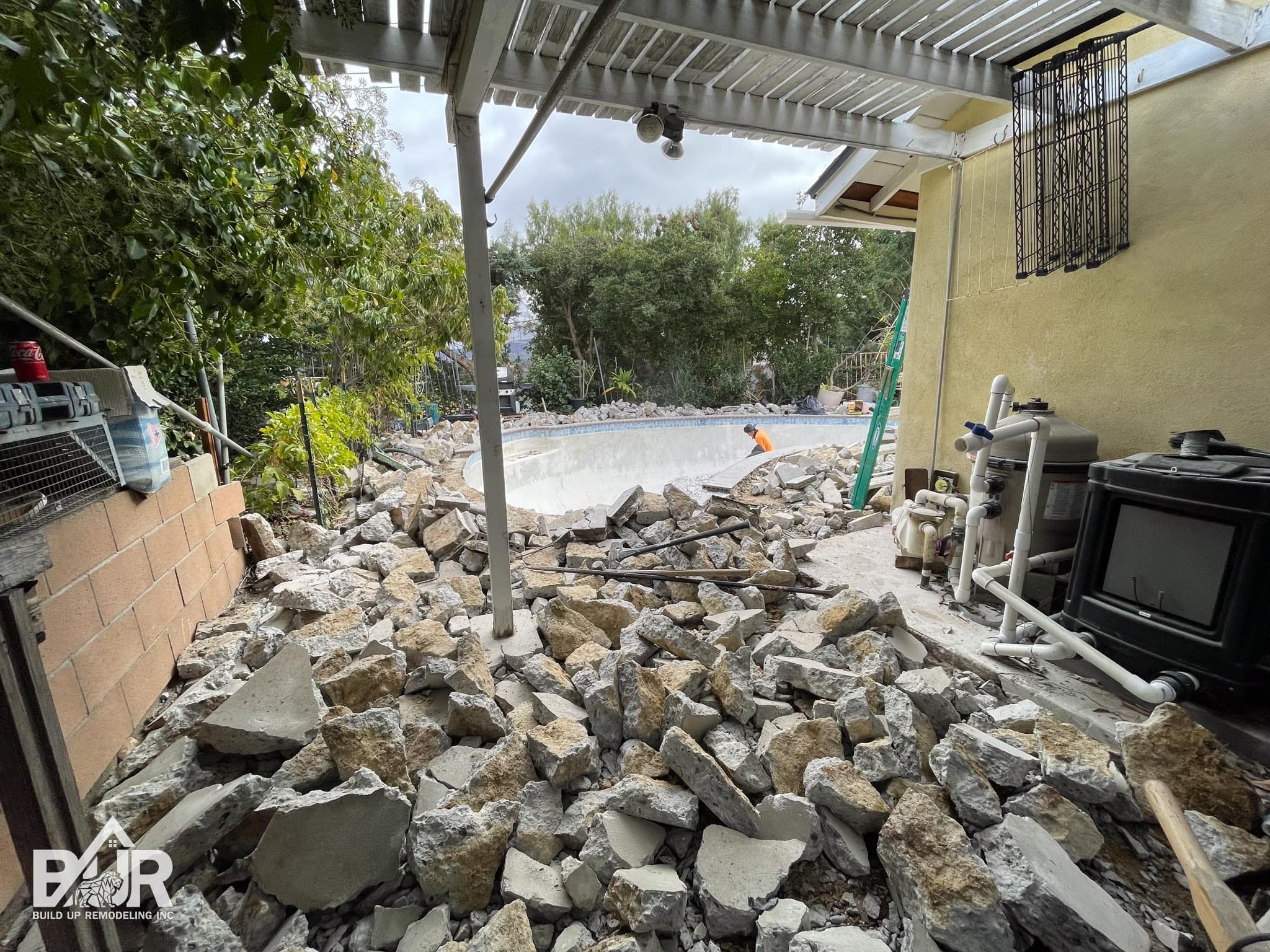 Pool renovation demolition Simi Valley California