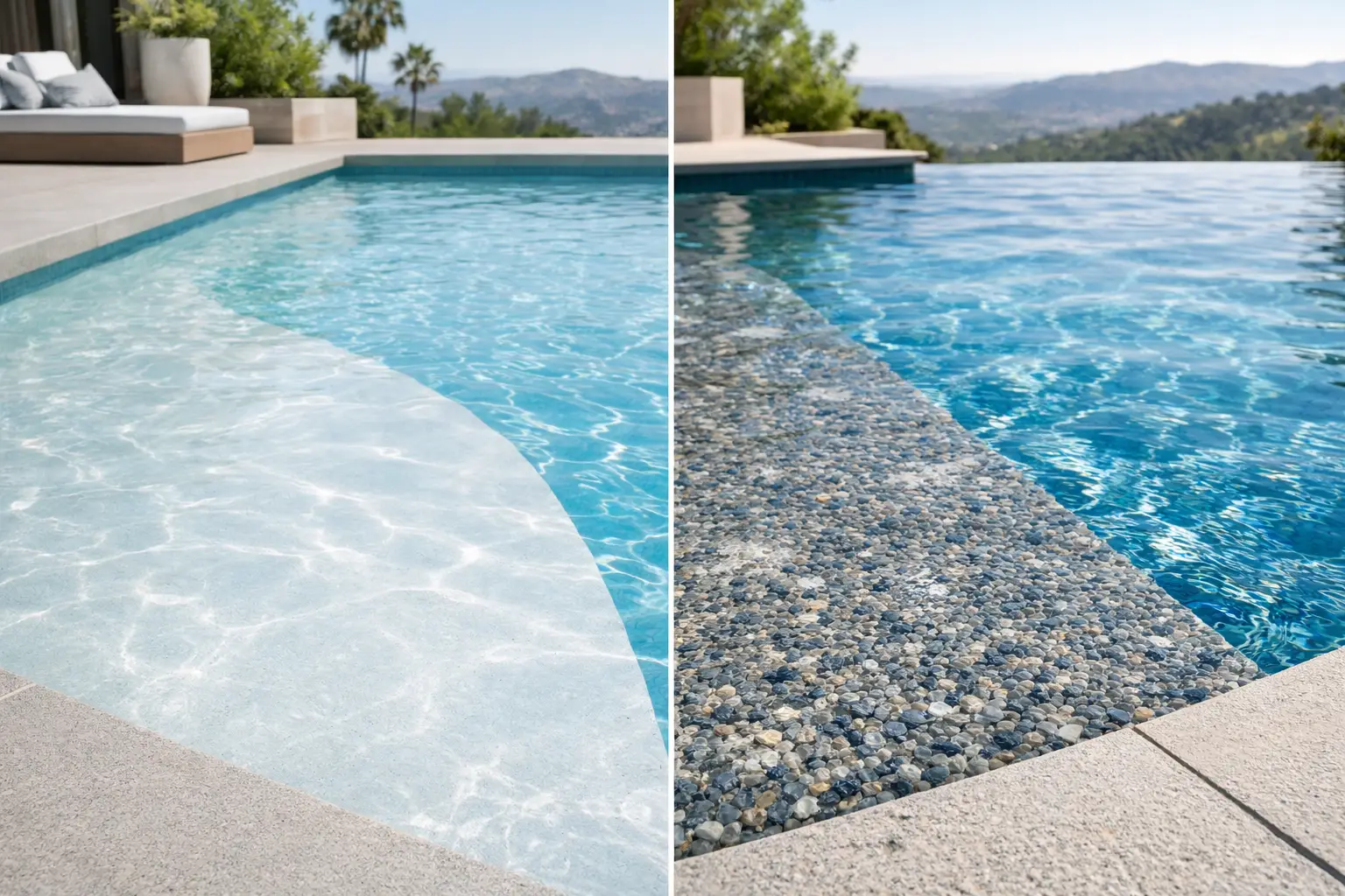 Pool Plaster vs Pebble Finish for LA Homes