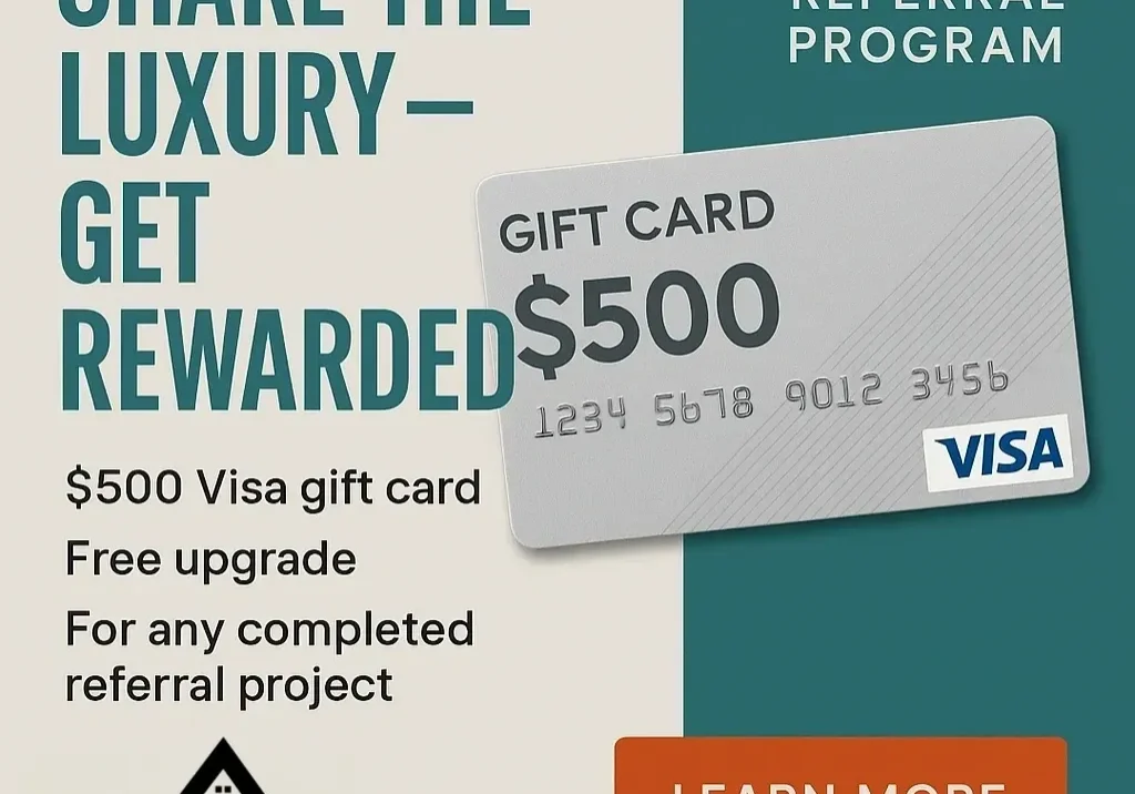 $500 Visa gift card referral program.